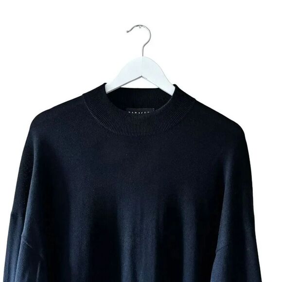 Baracuta Vintage Silk Blend Black Mock Neck Retro Knit Men Sweater SZ 2X #2296 - Picture 2 of 9